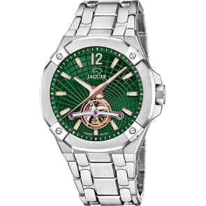Jaguar Balancier Automatique Argenté / Vert 44mm