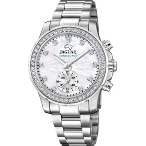 Jaguar Connected Lady Silbrig / Weiß 37mm