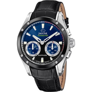 Jaguar Connected Men Chronograph Hybridwatch Leder