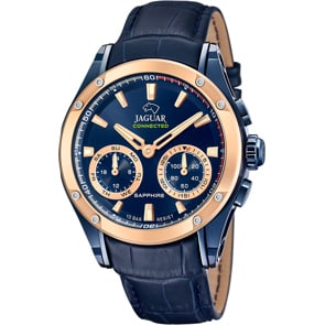 Jaguar Connected Men Chronographe Hybridwatch Cuir