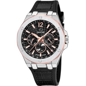 Jaguar Diplomatic Calendar Leder Schwarz / Silbrig