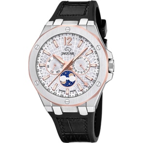 Jaguar Diplomatic Calendar Leder Schwarz / Silbrig