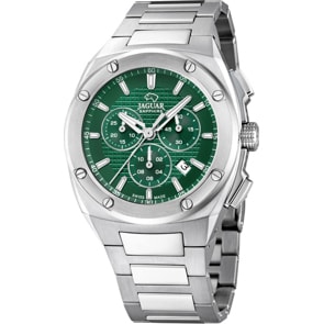 Jaguar Executive Chronograph Date Silbrig / Grün 45mm 