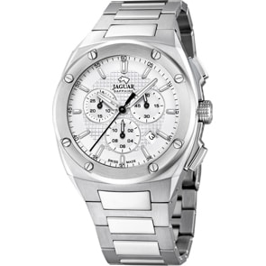 Jaguar Executive Chronograph Date Silbrig / Weiss 45mm 