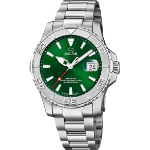 Jaguar Executive Professional Diver Silbrig / Grün 40mm