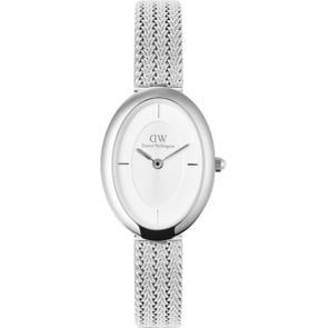 Daniel Wellington Juliette Braided Mesh White Sunray Silver