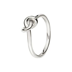 Knotenring 750/18 K Weissgold