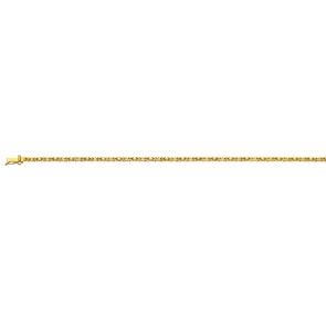Königsarmband klassisch 750/18 K Gelbgold massiv 2.0mm - 19cm