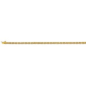 Königsarmband klassisch 750/18 K Gelbgold massiv 3.5mm - 19cm