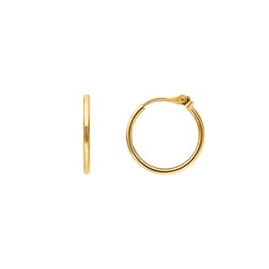 Kreolen 750/18 K Gelbgold 1.0mm Ø 12mm