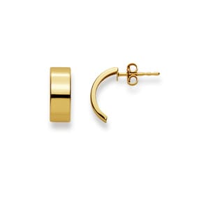 Créoles or jaune 750/18 ct