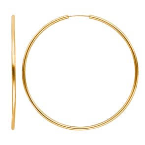 Créoles or jaune 750/18 ct 2mm Ø 55mm