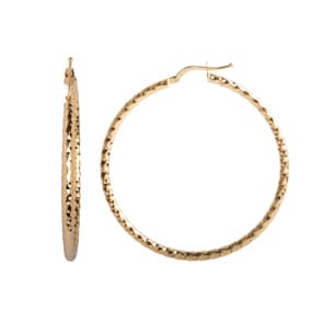 Kreolen 750/18 K Gelbgold Fantasie 2.5mm Ø 40mm