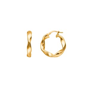 Kreolen 750/18 K Gelbgold Fantasie 4mm Ø 10mm