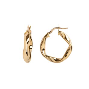 Kreolen 750/18 K Gelbgold Fantasie 4mm Ø 15mm