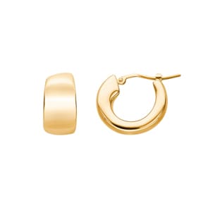 Kreolen 750/18 K Gelbgold galvanisiert
