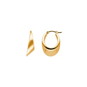 Kreolen 750/18 K Gelbgold galvanisiert