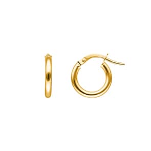 Kreolen 750/18 K Gelbgold geglättet 2mm Ø 8mm