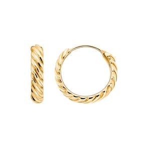 Kreolen 750/18 K Gelbgold halbmassiv