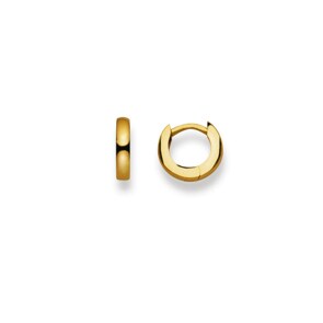 Créoles or jaune 750/18 ct Ø 10mm