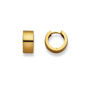 Créoles or jaune 750/18 ct Ø 13mm