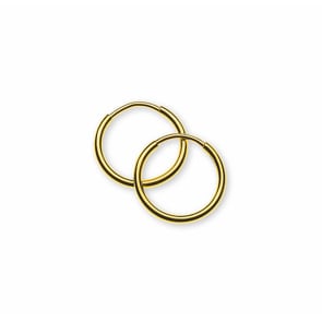 Créoles or jaune 750/18 ct Ø 13mm