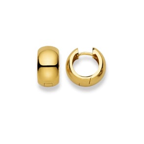 Créoles or jaune 750/18 ct Ø 14mm