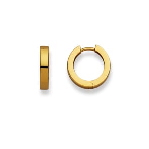 Créoles or jaune 750/18 ct Ø 15mm