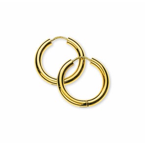 Créoles or jaune 750/18 ct Ø 15mm