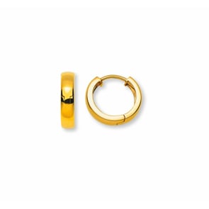 Créoles or jaune 750/18 ct Ø 15mm
