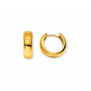 Créoles or jaune 750/18 ct Ø 15mm