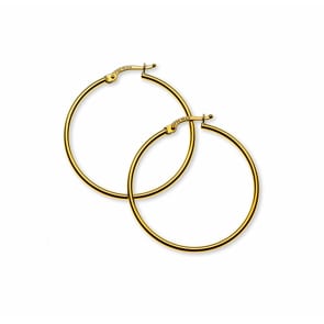 Créoles or jaune 750/18 ct Ø 30mm