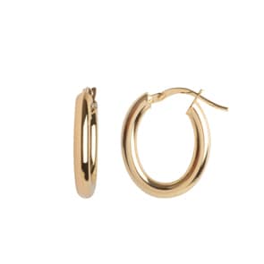 Kreolen 750/18 K Gelbgold oval 16 x 22mm