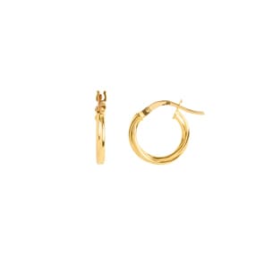 Kreolen 750/18 K Gelbgold verdreht 2mm Ø 8mm
