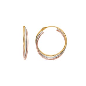 Kreolen 750/18 K Tricolor Ø 21mm