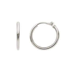 Kreolen 750/18 K Weissgold 1.2mm Ø 12mm