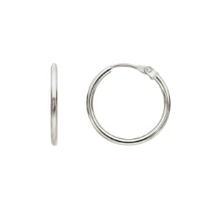 Kreolen 750/18 K Weissgold 1.2mm Ø 14mm