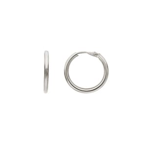 Kreolen 750/18 K Weissgold 1.6mm Ø 14mm