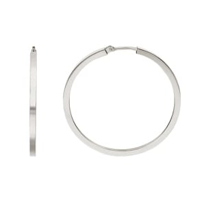 Kreolen 750/18 K Weissgold 2 x 2mm Ø 30mm