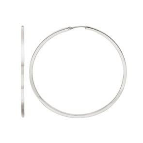 Kreolen 750/18 K Weissgold 2 x 2mm Ø 45mm