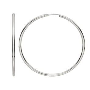 Kreolen 750/18 K Weissgold 2mm Ø 45mm