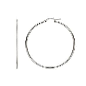 Kreolen 750/18 K Weissgold geglättet 2mm Ø 40mm