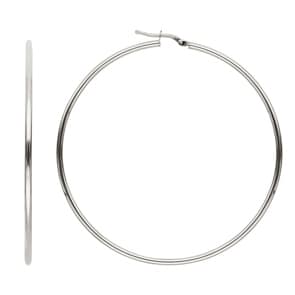 Kreolen 750/18 K Weissgold geglättet 2mm Ø 60mm