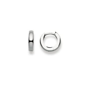 Créoles or gris 750/18 ct Ø 12mm