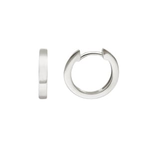Créoles or gris 750/18 ct Ø 12mm