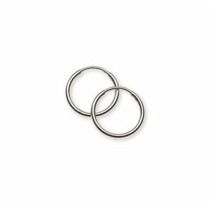 Créoles or gris 750/18 ct Ø 13mm