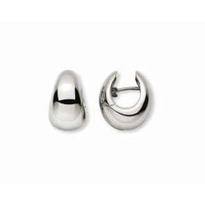 Créoles or gris 750/18 ct Ø 17mm
