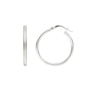 Kreolen 750/18 K Weissgold Ø 25mm