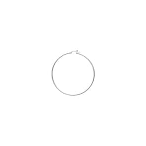 Kreolen 925 Silber massiv rhodiniert 1.6mm Ø 40mm