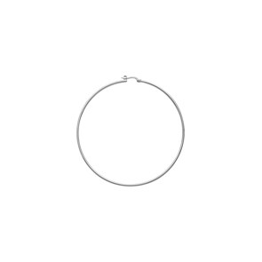Kreolen 925 Silber massiv rhodiniert 1.6mm Ø 70mm